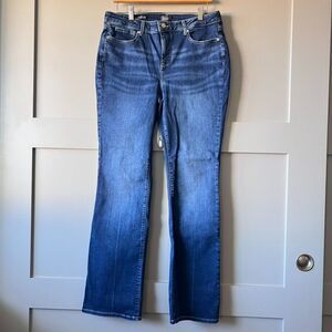NYDJ Barbara Bootcut Jeans Womens Size 10 Blue Denim Mid-Rise Lift Tuck Stretch